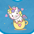 thumbnail image 4 of Inktastic Teacup Unicorn Boys or Girls Baby Bib, 4 of 4