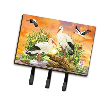 Carolines Treasures PRS4026TH68 Storks Leash or Key Holder Triple multicolor