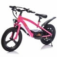 thumbnail image 2 of 24V Kids Electric Dirt Bike, 300W Super Power Motor, 12.43 MPH Max Speed, 16" Pneumatic Tires, Adjustable Seat, Power Display, Powered Ride On Motorcycle for Boys Girls Ages 5-12 Years Old (Pink), 2 of 6