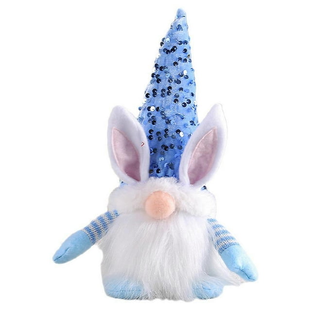Easter Bunny Gnome Statue Luminous Bunny Gnome Figurine Gnome Decoration