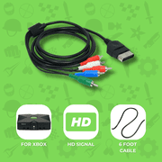 Silver-Plated HDTV High-Definition HD TV Component Cable for Xbox