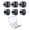 Black-6pcs, variant on LED Light Blocking Stickers, Smart Glasses Accessories, Reusable Anti-Glare Shield For Eyewear, Blackout LED Blocking Cover Light Blocker Covers for Glasses, Press-On Design(Black-4pcs,0.2x0.2")