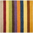 thumbnail image 2 of Safavieh Himalaya Anselmo Striped Wool Area Rug, Yellow/Multi, 6' x 6' Square, 2 of 11
