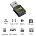 thumbnail image 4 of Adaptador Usb Wifi Bluetooth 600Mbps De Doble Banda 2,4/5Ghz Adaptador Inalámbrico Wi-Fi Tarjeta De Red Mini Wifi Dongle Para Pc Portátil De Escritorio Speravity EL011539-00, 4 of 4