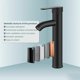 thumbnail image 4 of Cuerpo de grifo alto para tocador de baño, control de una sola manija de acero inoxidable 304 que garantiza una fácil instalación y un diseño que ahorra agua, 4 of 5