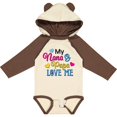 thumbnail image 3 of Inktastic My Nana and Papa Love Me with Hearts Boys or Girls Long Sleeve Baby Bodysuit, 3 of 5