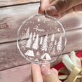 thumbnail image 5 of Personalized Camping Ornament - Camping Gift for Women - Gifts for Campers Lovers - Campfire Decor Gifts - Camper Ornaments for Christmas Tree - Custom Name Crystal Glass Ornament Decor, 5 of 6