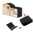 thumbnail image 6 of Rabbit Hutch Cover Waterproof Dust Cover Protector with Front Opening Window for Pet House Small Animal Hutch Winter Chicken Coop Guinea Pig Black 147x52x86cm, 6 of 8