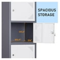 thumbnail image 3 of Drevy 6 Door Locker, Storage Lockers Cabinet with Keys, Lockable Locker Cabinet for Employees, School, Gym and Home Office, 3 of 6