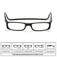 thumbnail image 3 of GJX 2026 New Men'S Reading Glasses Hanging Folding Magnetic Front Click Connect Neck Computer Readers Lightweight Eyeglasses Black 3.0 Folding Reading Glasses, 3 of 6