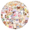 thumbnail image 3 of 1000 pegatinas de dibujos animados de osos coreanos, lindas pegatinas decorativas con forma de corazón para niñas, pegatinas para maletas y teléfonos, 3 of 6