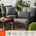 thumbnail image 5 of Sunbrella 20 in. Square Outdoor Throw Pillow (2-Pack) - Cast Slate, 5 of 6