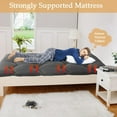 thumbnail image 6 of Historyli Japanese Floor Mattress Futon Mattress,3 '' Thicken Daybed Futon Roll Up,Portable & Foldable Tatami Mat for Sofa Lounger Camping Dormitory Yoga Sleep Nap Meditation (FULL,Dark Grey), 6 of 8