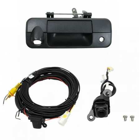 TRQ Rear View Camera Add On Kit w/ Wiring Harness & Tailgate Handle for Tundra ADA39406