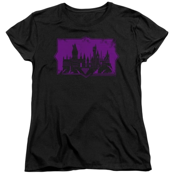 Fantastic Beasts 2 - Hogwarts Silhouette - Women's Short Sleeve Shirt - Large