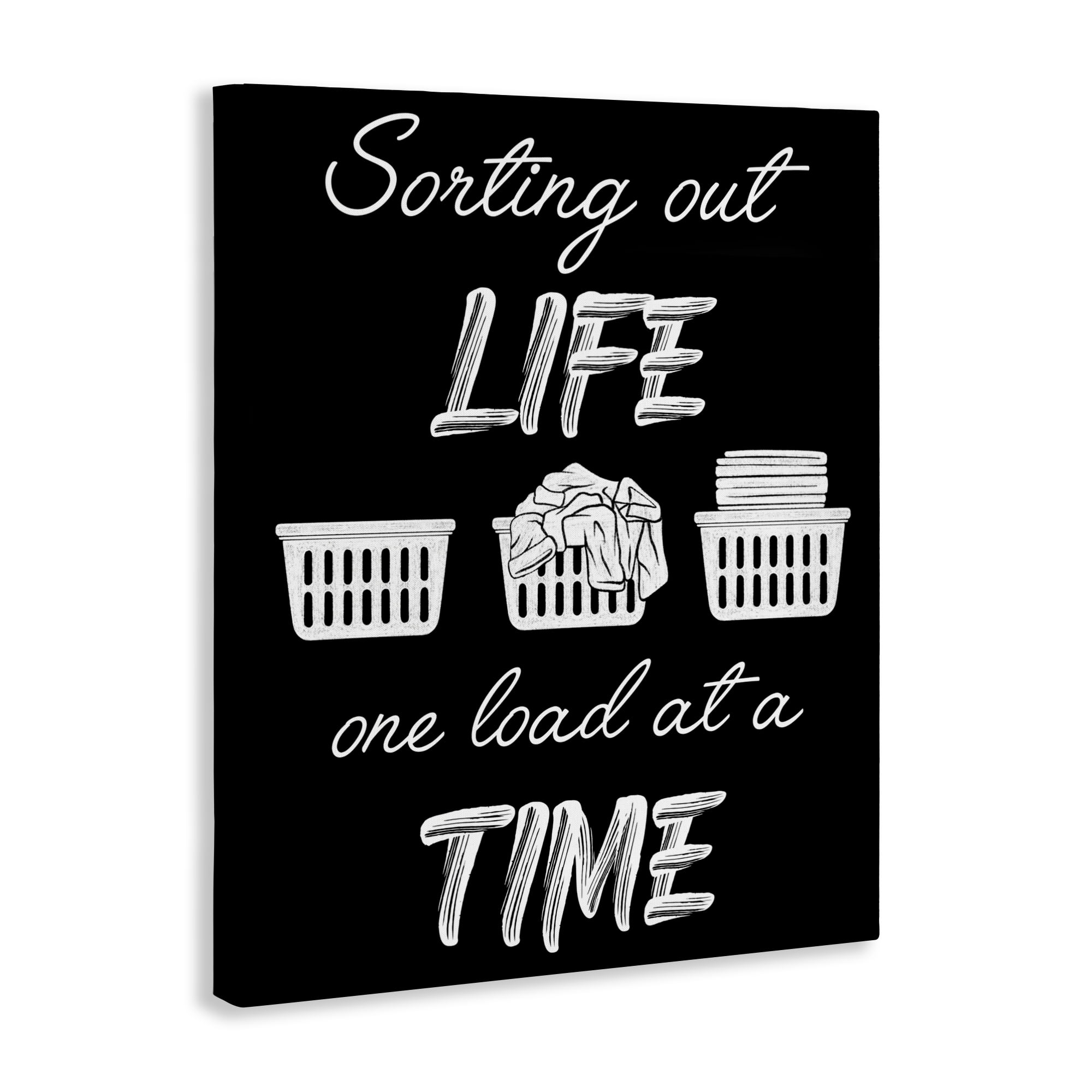 Sorting Out Life Laundry Canvas Wall Art, design by Marcus Prime