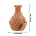 thumbnail image 3 of Humidifier For Home Room And Bathroom Aroma Diffuser With Wood Grain Design Operation Durable ABS Material Versatile Moisturizer For Comfortable Living Space Warm Air Humidifiers Small Compact Wipes, 3 of 4
