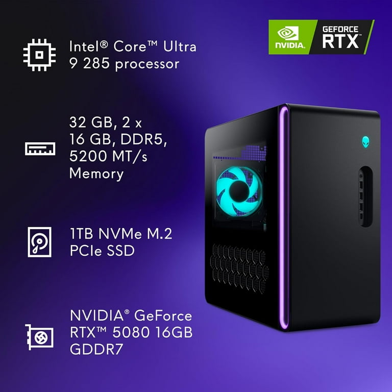 Alienware Aurora Gaming Desktop ACT1250 - Intel Core Ultra 9 285