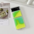 thumbnail image 2 of Fluorescence Case for Samsung Galaxy Z Flip 3,Glow in The Darkness Liquid Quicksand Luminous Fun Soft TPU Clear Ultra Thin Shockproof Protective Case for Galaxy Z Flip 3 5G 2021 (Green), 2 of 14