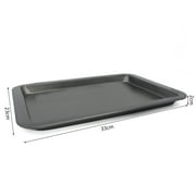 Rectangle Toaster Oven Pan Tray Cake Bread Ovenware Plate Non-stick Baking Tool