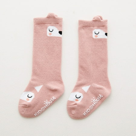 

✪ Newborn Toddler Knee High Sock Baby Girl Boy Socks Anti Slip Cartoon leg warmers