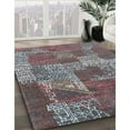 thumbnail image 3 of Ahgly Company Machine Washable Indoor Square Contemporary Rosy-Finch Purple Area Rugs, 3' Square, 3 of 7