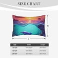 thumbnail image 4 of Susaid Hawaiian Island Dolphin Print Pillowcases Multiple Size, Pillow Cover Super Soft Envelope Closure Standard Pillow Case-20"x30", 4 of 6