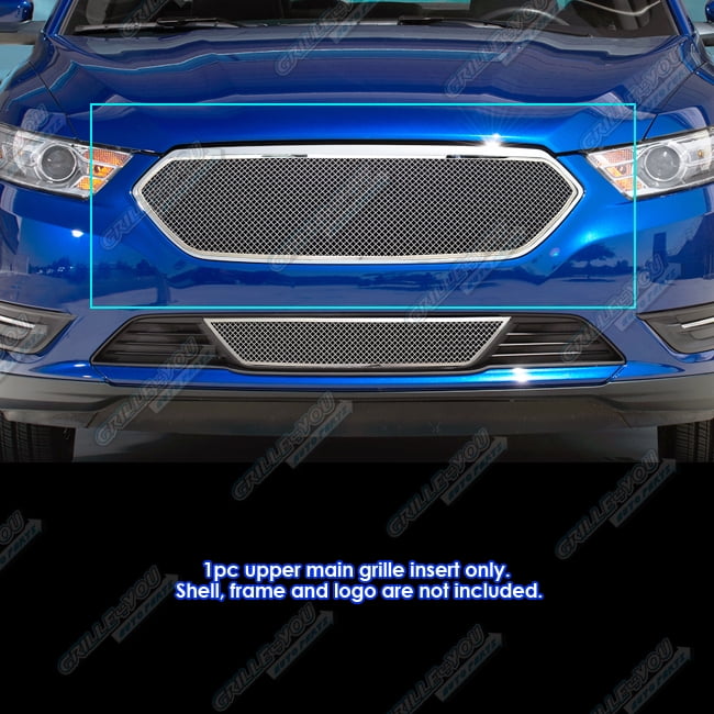 For 2013-2015 Ford Taurus with Honeycomb Bumper Stainless Mesh Grille Combo For 2013-2015 Ford Taurus with Honeycomb Bumper Stainless Mesh Grille Combo