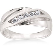 Ks 1/4 Carat T.w. 14kt Tt Gold Gent Ring