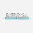 thumbnail image 6 of Bacati - Safari Jungle Animals Aqua/Orange/Grey Quilted Changing Pad Cover, 6 of 19