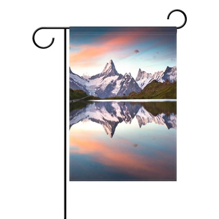 POPCreation Wetterhorn Peak Mountain Garden Flag Landscape Nature Outdoor Flag Home Party 28x40 inches