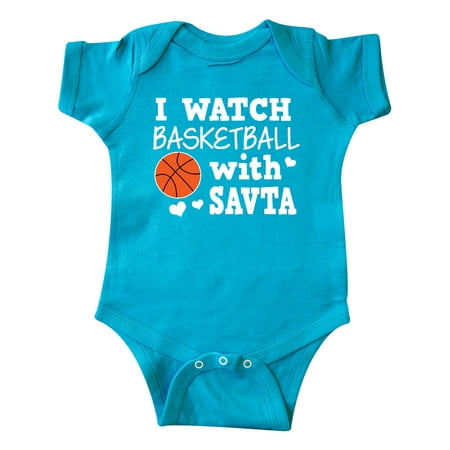 

Inktastic I Watch Basketball with Savta Gift Baby Boy Bodysuit