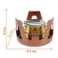 thumbnail image 3 of HOTBEST Alcohol Backpacking Stove, Portable Stainless Steel Outdoor Alcohol Fuel Stove,Lightweight Brass Spirit Burner, For Bbq Camping Hiking Picnic, 3 of 8