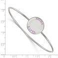 thumbnail image 3 of Sterling Silver Bracelet Greek Sigma Kappa 19 mm 7 in LogoArt Enameled Slip-on Bangle, 3 of 3