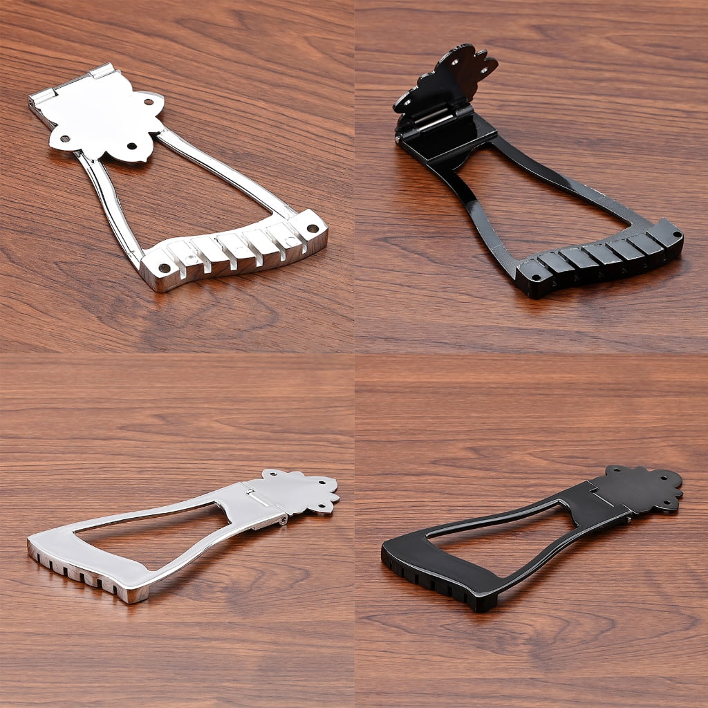 Yokua 6 String Electric Guitar Tailpiece Jazz Trapeze Tailpiece Bridge Replacement