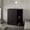 Black 6, variant on Living Room Cabinets Inola Two-Door Shoe Rack Cabinet With Adjustable Shelves, Modern Storage Organizer, White,Primary Living Space Cabinets