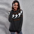 thumbnail image 4 of Suéter De Mujer - Fantasma De Halloween Vintage Lunares Manga Larga De Punto Cuello Redondo Casual Suelto Mujer Otoño Invierno Tops, 4 of 5