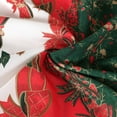 thumbnail image 5 of Christmas Tablecloth Rectangle - 60x120 inch Holly Ribbon Pattern Washable Wrinkle Resistant Holiday Tablecloths for Christmas Family Gathering, Dining Room Table 130GSM, 5 of 6