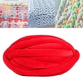 thumbnail image 6 of S SERENABLE Chunky Yarn Jumbo Tubular Yarn Hand Knit Soft Knitting Bulky Yarn Arm Knit Yarn for Throw Tapestry Rug Making Pet Bed Macrame red, 6 of 8