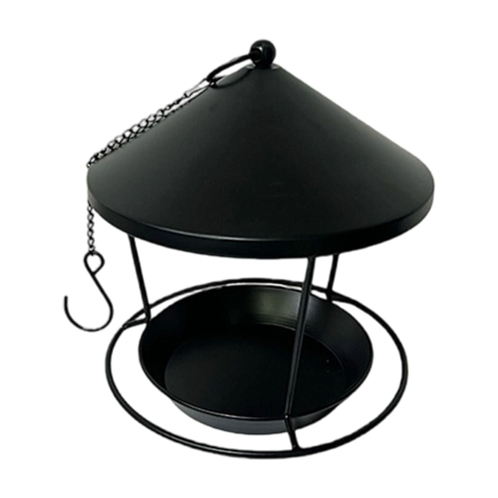 Iron Bird Feeder with Hanging Tray | Rust-Proof Metal Mesh for Outdoor Garden Decoration | Includes 1 Feeder