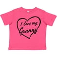 thumbnail image 3 of Inktastic I Love My Granny in Black Chalk Heart Boys or Girls Toddler T-Shirt, 3 of 5