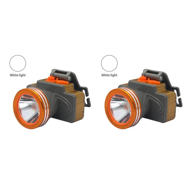 sweethay Linterna frontal de 60W para exteriores, luz fuerte para minería, linterna LED impermeable para pesca, Camping, ciclismo, luz amarilla Type1 NO1
