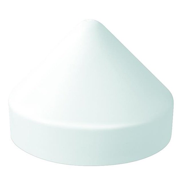 Chapeau de 10 Po de Diamètre Rond Blanc