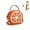 Orange, variant on KKLDOGS Lemon Purse for Women Cute Fruit Shaped PU Purse Crossbody Novelty Shoulder Bag Trendy Mini Stylish Top Handle Bags