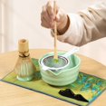 thumbnail image 4 of CUITING 7Pcs Japanese Matcha Tea Set  Matcha Making Starter Kit with Matcha Whisk Bowl Whisk Holder Scoop and Strainer Safe Bamboo Matcha Whisk and Ceramic Bowl Set for Matcha Tea, 4 of 7