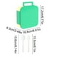 thumbnail image 3 of Fiambrera portátil abatible, juego de 2 piezas, apta para microondas, compartimento sellado, plástico apto para uso alimentario, para oficina, escuela y viajes, a prueba de fugas, fácil de limpiar, c, 3 of 6