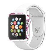 Skin Decal Wrap Compatible With Apple Watch Series 1 38mm iWatch cover Sticker Design Pink Drops