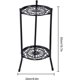 thumbnail image 3 of Flower stand Flower stand Plant stand Plant stand Flower stand stool Black 25x25x50cm, 3 of 4