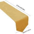 thumbnail image 2 of Chemin de Table en Tissu Cheese pour Hommes Femmes Beige Polyester Long Chemin Transparent 30X210Cm, 2 of 6
