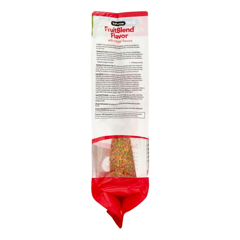 ZuPreem FruitBlend Flavor 907g 3袋セット ZuPreem FruitBlend Flavor Large Bird Food
